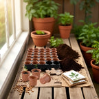 2-Pack 20-Cell Seed Starter Trays with Humidity Domes & Drainage
