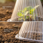 30-Pack Garden Cloches with 60 Stakes, Reusable Plant Protectors