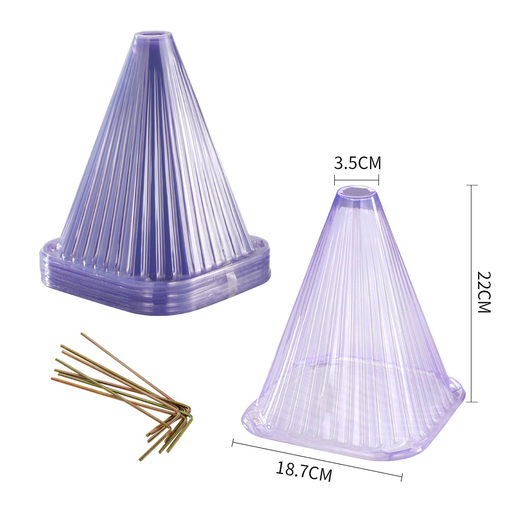 30-Pack Garden Cloches with 60 Stakes, Reusable Plant Protectors