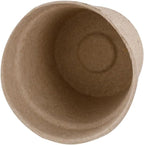Biodegradable Plant 10cm Pot, Nursery Saucer Set (15 Pots with 5 Trays)