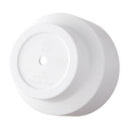 2-Pack Indoor Plant Pots with Saucers, 17cm & 21cm, Drainage Holes, Decorative Planter for Windowsill Home Office (White)