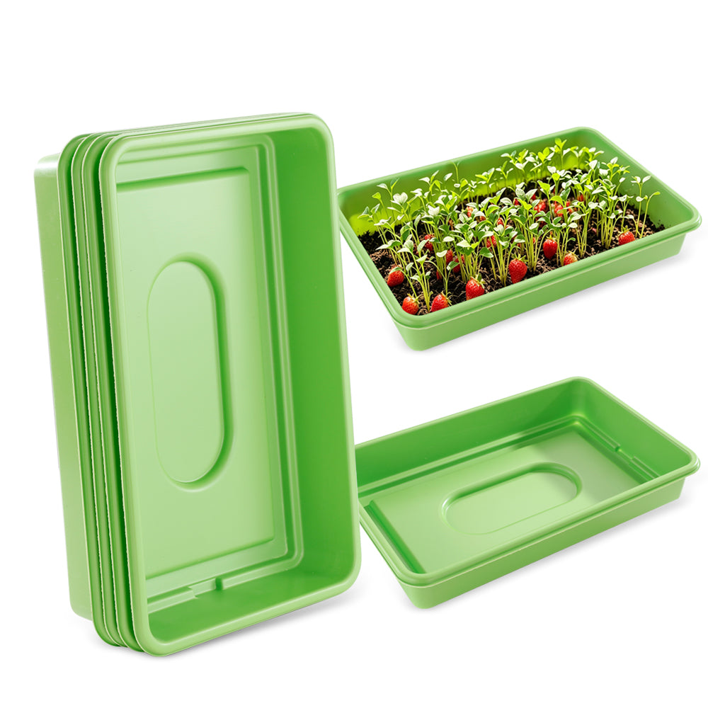 4-Pack Heavy Duty Seed Trays, 38.8cm × 24.5cm, No Drainage Holes