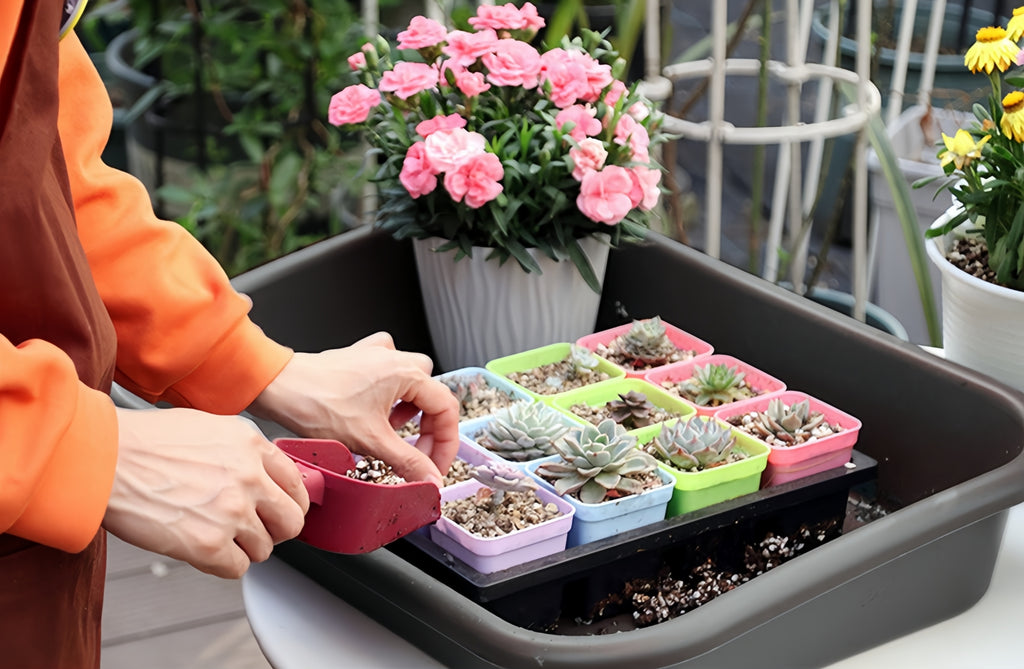 Heavy Duty Garden Potting Tray, Weatherproof, Multi-Purpose Grey (Large)