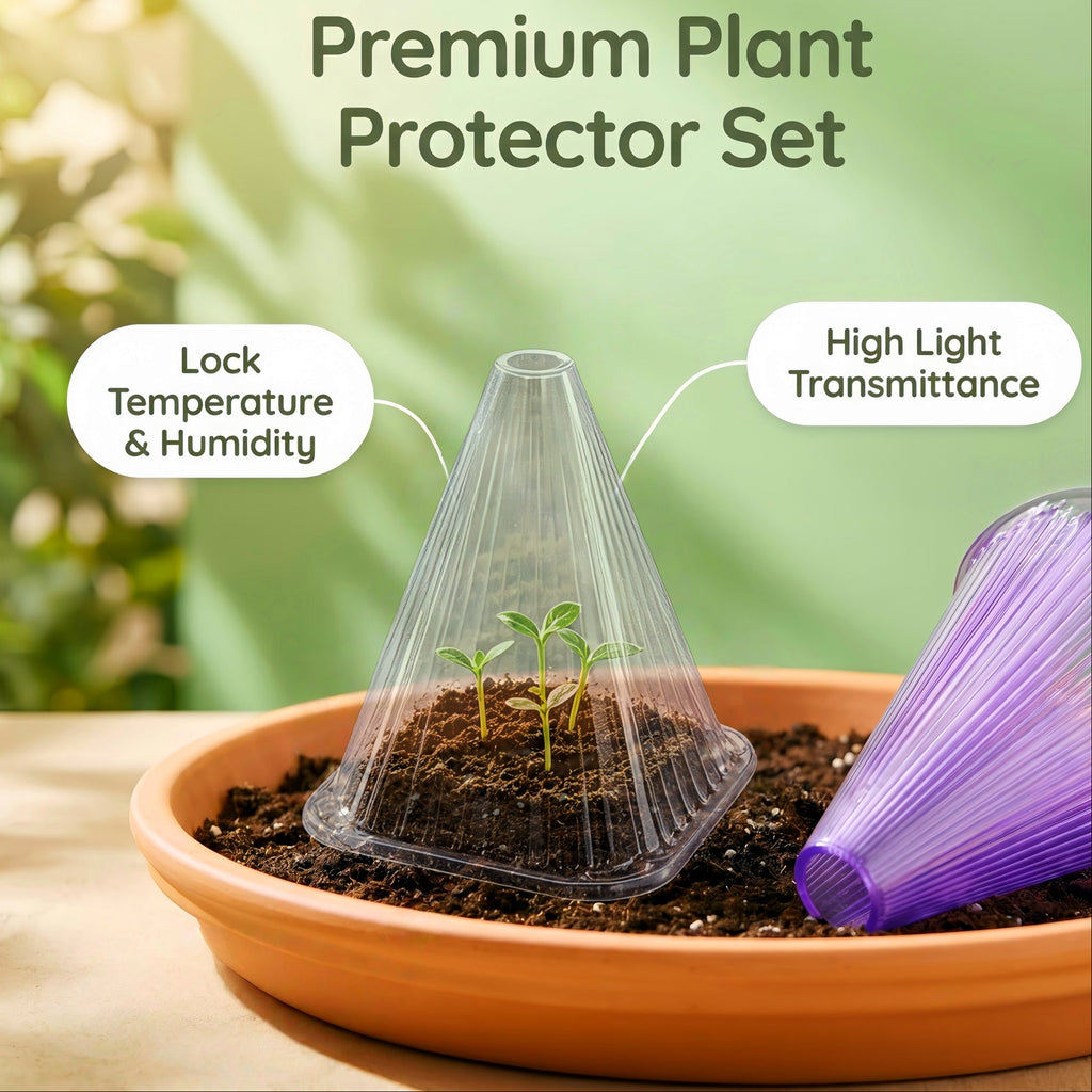 30-Pack Garden Cloches with 60 Stakes, Reusable Plant Protectors